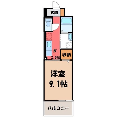 イースト アヴェニューの物件間取画像